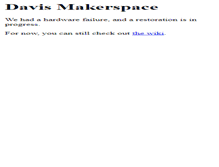 Tablet Screenshot of davismakerspace.org